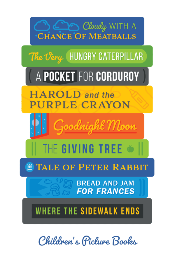 book club stack of books