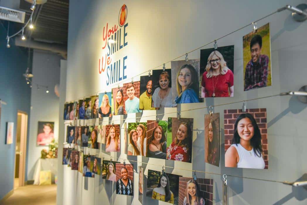 Parks Office May 2023 – 11 Patient Smile Photos Gallery Orthodontic Results Parks Orthodontics hallway welcoming office