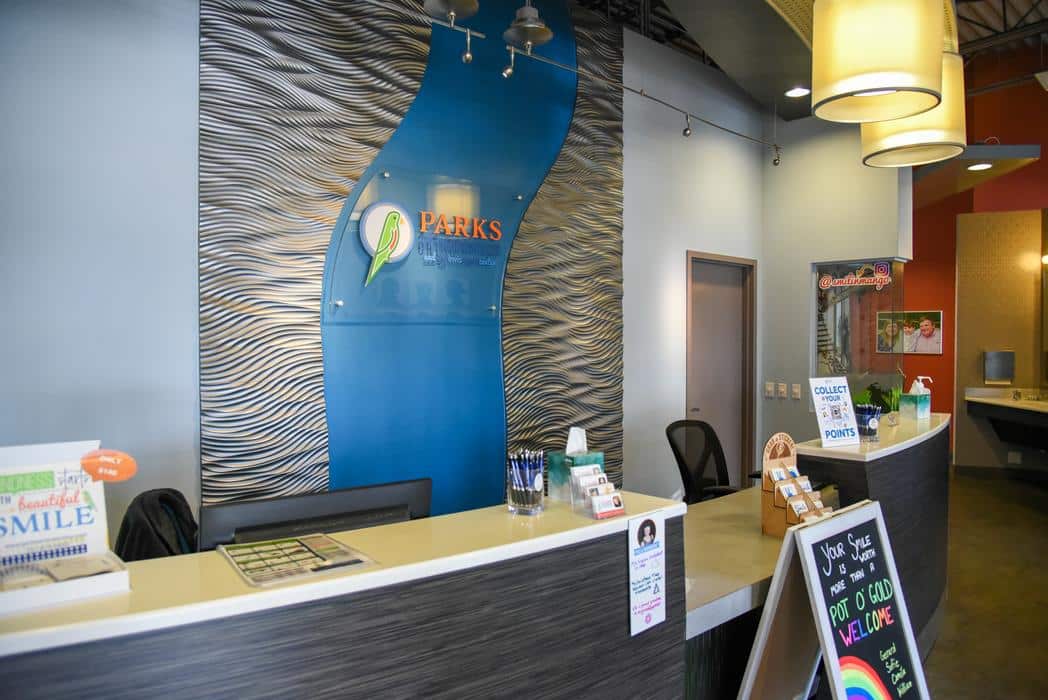 Parks Office May 23-53 Parks Orthodontics front desk check in welcoming office