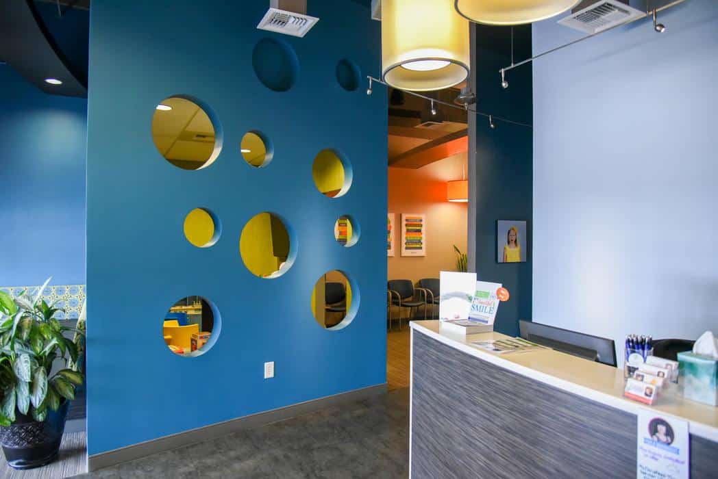 Parks Office May 23-56 Parks Orthodontics front desk check in welcoming office waiting room